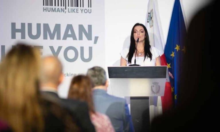 Ms. Julia Farrugia Portelli launches ‘Human Like You’ campaign, Malta. Photo: DOI/OPM.