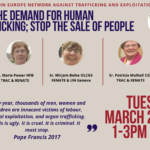 CSW65: End the Demand for Human Trafficking; Stop the Sale of People