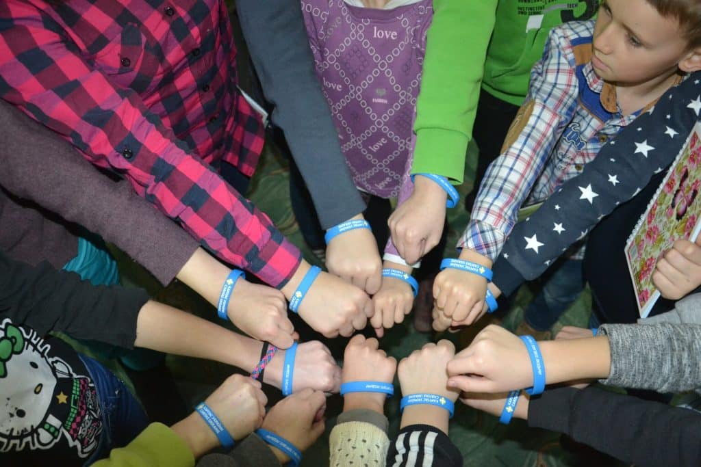 Caritas children after training