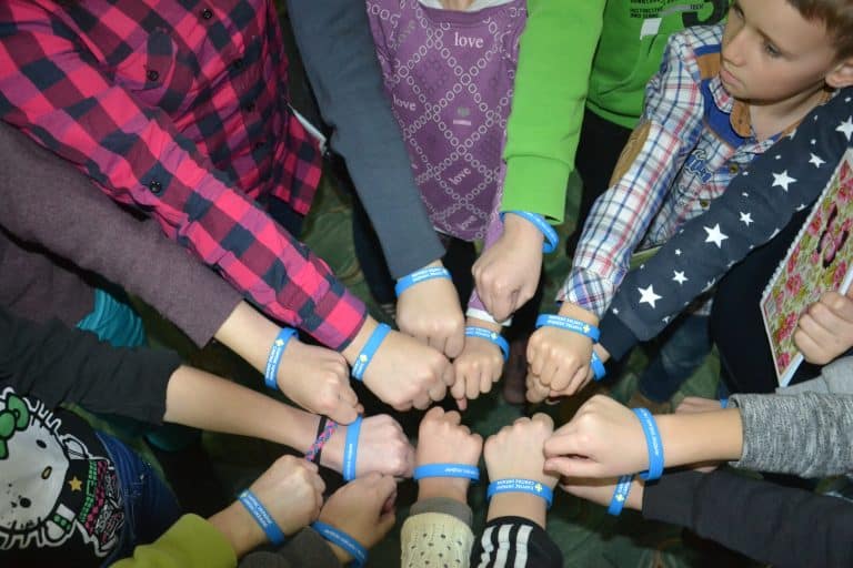 Caritas children after training